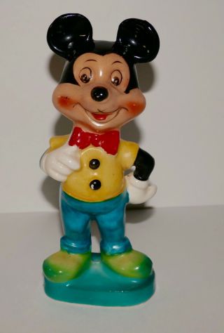 Walt Disney Productions 1960 Mickey Mouse 5 " Ceramic Porcelain Figurine Japan