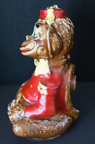 Vintage 1950s Ceramic Organ Grinder Monkey Piggy Bank by Miller VERY GOOD 3