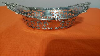 Gorham Cromwell Sterling A1998 Pierced Nut / Candy Dish V Good Cond