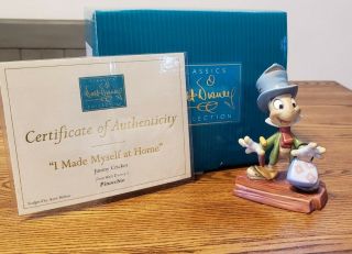 Wdcc Disney Classics Pinocchio Jiminy Cricket,  I Made Myself At Home Box/coa