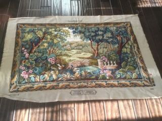 Vintage Tapestry Creations Margot De Paris Duck Pond 50x30 France 5 Unfinished