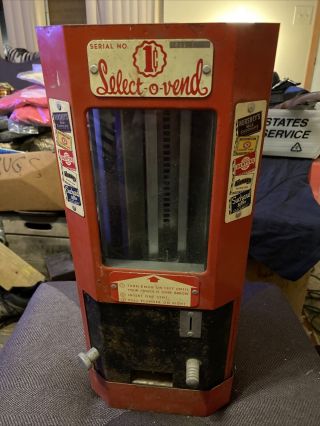 Select - O - Vend 1 Cent Vintage Vending Machine
