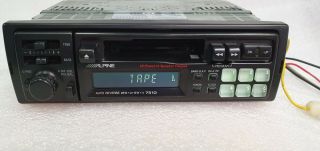 Alpine 7510 Vintage Old School Classic Cassette Radio Reciever