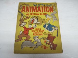 Vintage 1949 Book Animation By Preston Blair & Walter T Foster Learn How To Draw