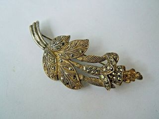 Very Rare Imper.  Russian Faberge Design Gilded 84 Silver Brooch C.  1917 - 1920th
