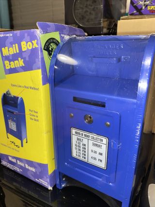 Vintage Us Postal Service Usps Mail Box Bank - All Steel - Locking - W Keys
