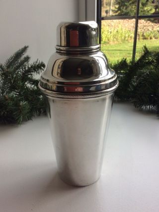 Art Deco Silver Plated Harrods Cocktail Shaker