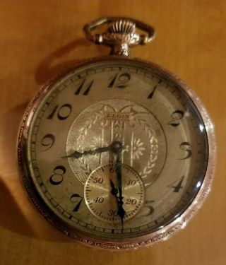 1924 Vintage Elgin National Pocket Watch Co 26748402; Grade 303 - 7 Jewels Gold
