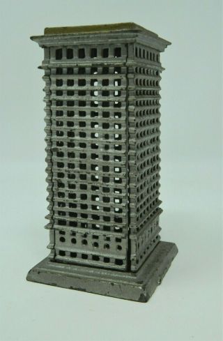 Vintage Cast Iron Building Bank Tower Skyscraper - No.  1072 - 5 1/2 " No Trap
