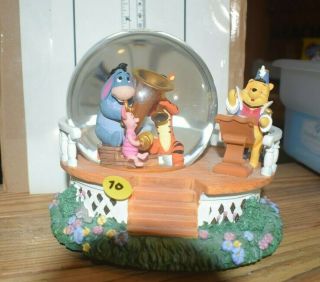 Disney Musical Snow Globe Pooh,  Eeyore,  Tigger & Piglet Too