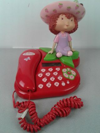 Strawberry Shortcake Ss211 Corded Push Button Telephone -
