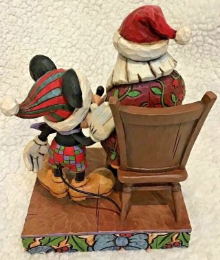 Checking It Twice Enesco Mickey Mouse & Santa Walt Disney Showcase Jim Shore 2