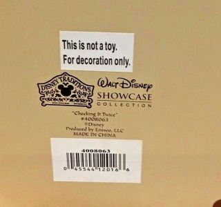 Checking It Twice Enesco Mickey Mouse & Santa Walt Disney Showcase Jim Shore 3