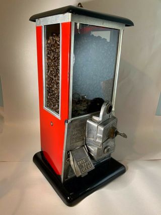 1923 Master 1 Cent Gumball Peanut Machine Vendor W/ Keys C390