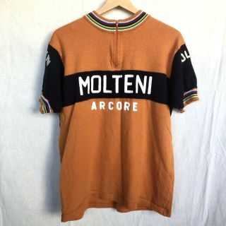 Vintage Molteni Arcore Woolistic Merino Wool Colorful Cycling Jersey 3xl