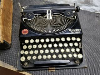 Vintage Remington Portable Typewriter With Case Still Types