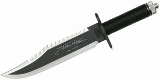 Rambo First Blood Part Ii Sylvester Stallone Signature Edition 10 " Blade,  Black