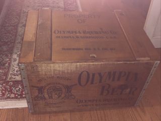 Vintage Olympia Brewing Co Beer Crate Box - Olympia,  Wa
