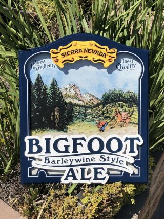 Sierra Nevada Big Foot Beer Bar Pub 3d Wood Sign Mirror