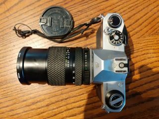 Vintage Asahi Pentax K1000 Metal Camera,  Tokina Sz - X 28/105mm Zoom Lens