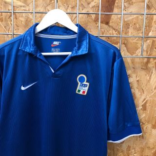 Italy National Team Nike Shirt 1997/1998 World Cup M Medium Jersey Home Vintage