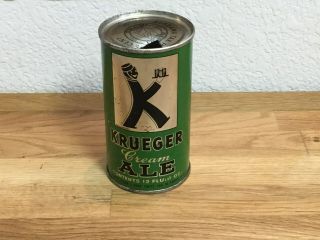 Krueger Cream Ale (89 - 30) Empty Flat Top Beer Can: G.  Krueger,  Newark,  Nj