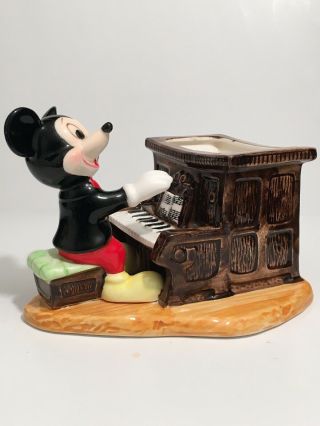 ✨ Vintage Walt Disney Productions MICKEY MOUSE PIANO CERAMIC Figurine Japan ✨ 3