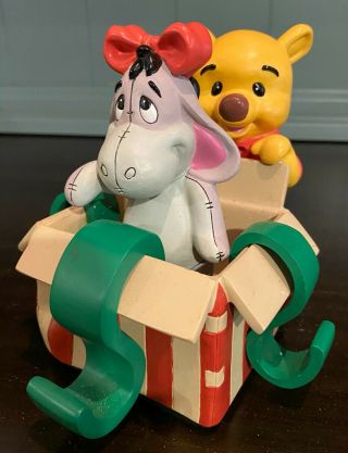 Disney Winnie The Pooh & Eyeore Christmas Stocking Hanger - 3 Hooks