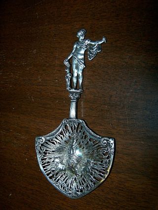 Decorative Spoon,  With Chariot And Horses In The Bowl Of The Spoon.