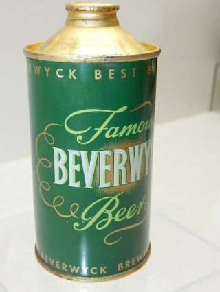 Famous Beverwyck Beer Cone Top Beer Can Rare