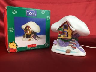 Winnie The Pooh Tigger’s House Lighted Porcelain House W/light Disney Christmas