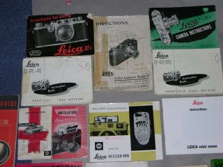 Group of 26 Vintage Leica Minox Rolleiflex Contaflex Voigtlander Manuals,  Guides 2