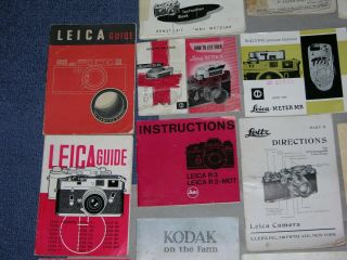 Group of 26 Vintage Leica Minox Rolleiflex Contaflex Voigtlander Manuals,  Guides 3