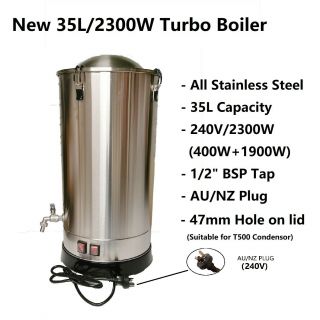35l High Qality Stainless Steel 240v/2300w Turbo Boiler For Brew Water Urn