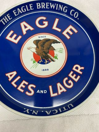 1930 ' S EAGLE BREWING COMPANY BEER TRAY,  UTICA YORK ALE LAGER 4