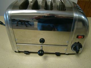 Dualit 4 Slice Classic Toaster Us:4 Br84 Stainless England 1998 Vintage