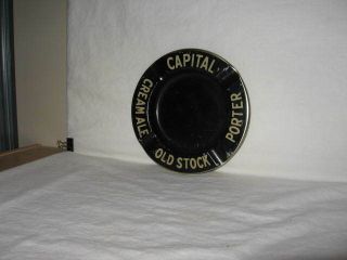 Vintage Capital Beer Ashtray,  The Capital Brewing Co.  Ltd. ,  Ottawa,  On.  (black)