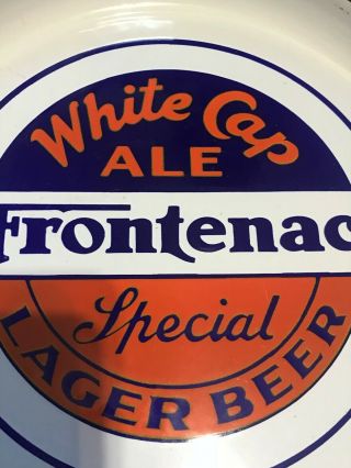 Frontenac White Cap Ale Special Lager Beer Tray,  Quebec - Canada