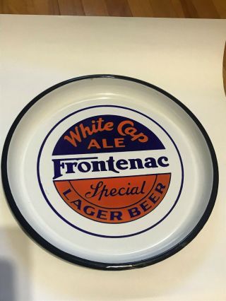 FRONTENAC WHITE CAP ALE Special lager BEER TRAY,  QUEBEC - CANADA 3