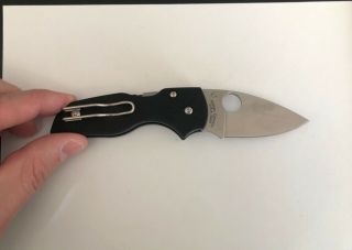 Spyderco Lil ' Native Compression Lock Knife Black G - 10 (2.  5 