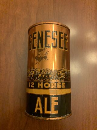 Genesee 12 Horse Ale.  Opening Instructions.  Flat Top