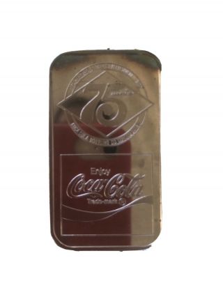 . 999 1 Oz Silver 75th Anniversary Of Coca - Cola North Carolina Edition