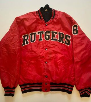 Rutgers Scarlet Knights Vintage Player Worn Issued Jacket Medium M