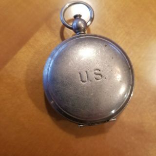Vintage Wwii U.  S.  Military Field Gear Waltham Compass -