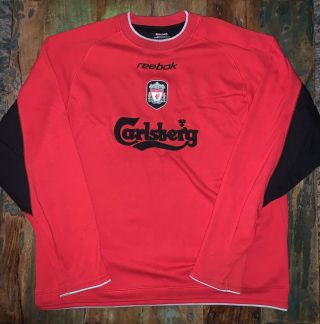 Liverpool Fc Reebok Training ‘vintage’ Sweatshirt,  Red,  Xl -