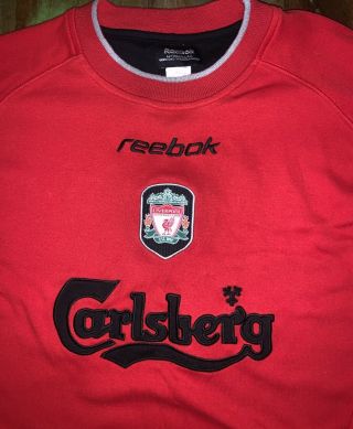 Liverpool FC Reebok Training ‘Vintage’ Sweatshirt,  Red,  XL - 3