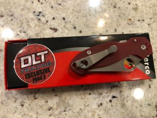 Spyderco Para 3 Red G10 M390 Dlt Trading Exclusive