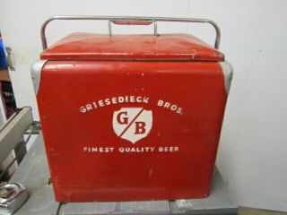 Scarce Vintage Breweriana Stag 1960s Vintage Griesedieck Brothers Beer Co Cooler