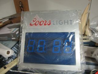 Coors Light Beer Digital Countdown Clock Led Motion Message Sign In Plastic