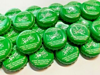100 ( (green Sprite))  Soda Bottle Caps,  Great Value,  Perfect For Crafts,  Etc.